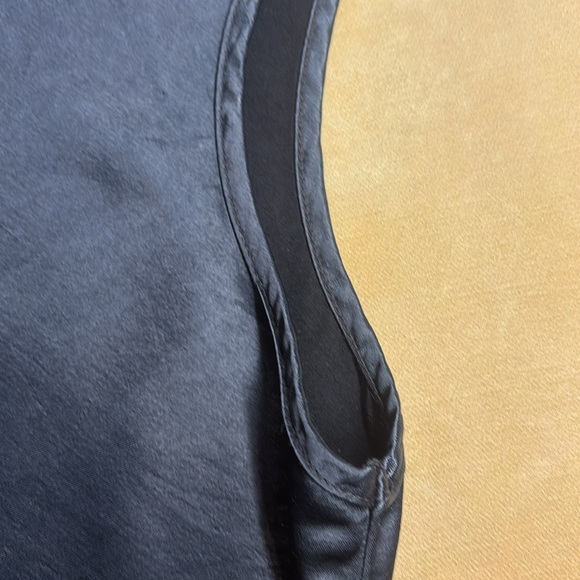 PJ Harlow “Jackie” pajama pj tank top, navy blue, XL, satin, EUC - Picture 4 of 6